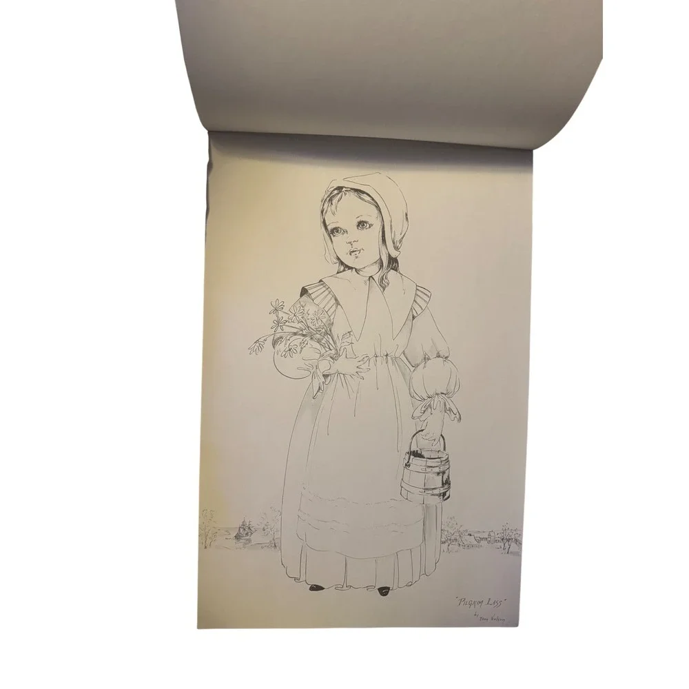 Red Farm Studio American Heritage Dolls Coloring Book Historic Fashion 6 Pages